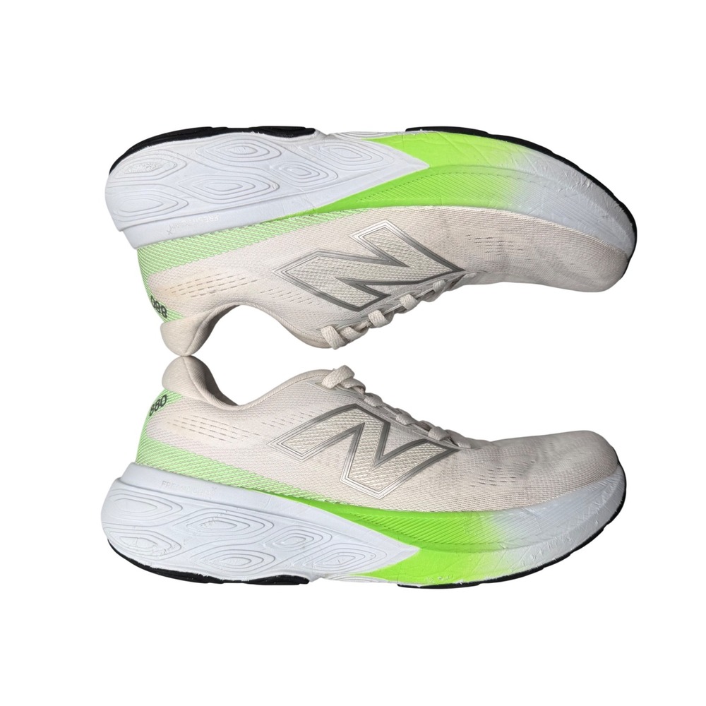 New Balance 880 Fresh Foam X Running Shoes Cream Neon Green Sportcore W8 7.5M